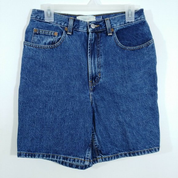 GAP Denim Shorts Womens 8 Classic Short High Waist - Picture 1 of 3